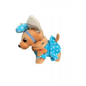 SK-1027 Мягкая игрушка компаньон (собака на поводке)лает ходит виляет хвостом 