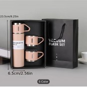 SK-1110 Термос с тремя чашками на 500мл подарочный набор вакуумный термос для горячих напитков