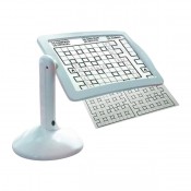 SK-1384 Увеличительная настольная лупа с лед подсветкой на штатив-подставке