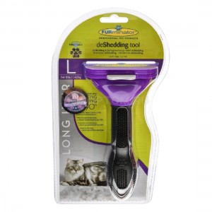 SK-1441 FURminator с кнопкой для животных с длинной шерстью - Размер L (оригинал с голограммой)
