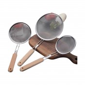 SH-230 Сита з нержавіючої сталі з деревяною ручкою 16см