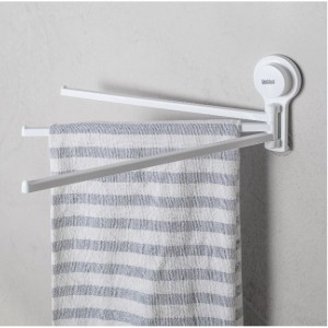 SH-0280 Вешалка для полотенец на 3 спицы на вакуумной присоске 14*6.6см
