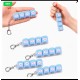 SH-0416 Светящийся Peach Face Keycap Clicker Брелок-Кликер Антистресс 4 кнопки механический