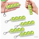 SH-0417 Pineapple Keycap Clicker Брелок-Кликер Ананас Антистресс 4 кнопки механический