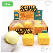 SH-0418 Антистресс Сырный Куб NeeDoh Cheese Cube Squishy 6*6 см