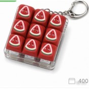 SH-0421 Арбузный Кейкап Клипер Watermelon Keycap Clicker Брелок Антистресс 9 кнопок