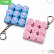 SH-0425 Кейкап Кликер Лапка Кота Cat Paw Keycap Clicker Брелок Антистресс 9 кнопок 