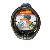 X-62632 замок велосипедный длина 1 м код меняется четыре цифры