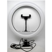 X-62697  Кольцевая светодиодная Led лампа YQ 26 cm держателем для телефона и креплением