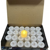 x-884 Свеча LED живое  пламя светящаяся 24 шт
